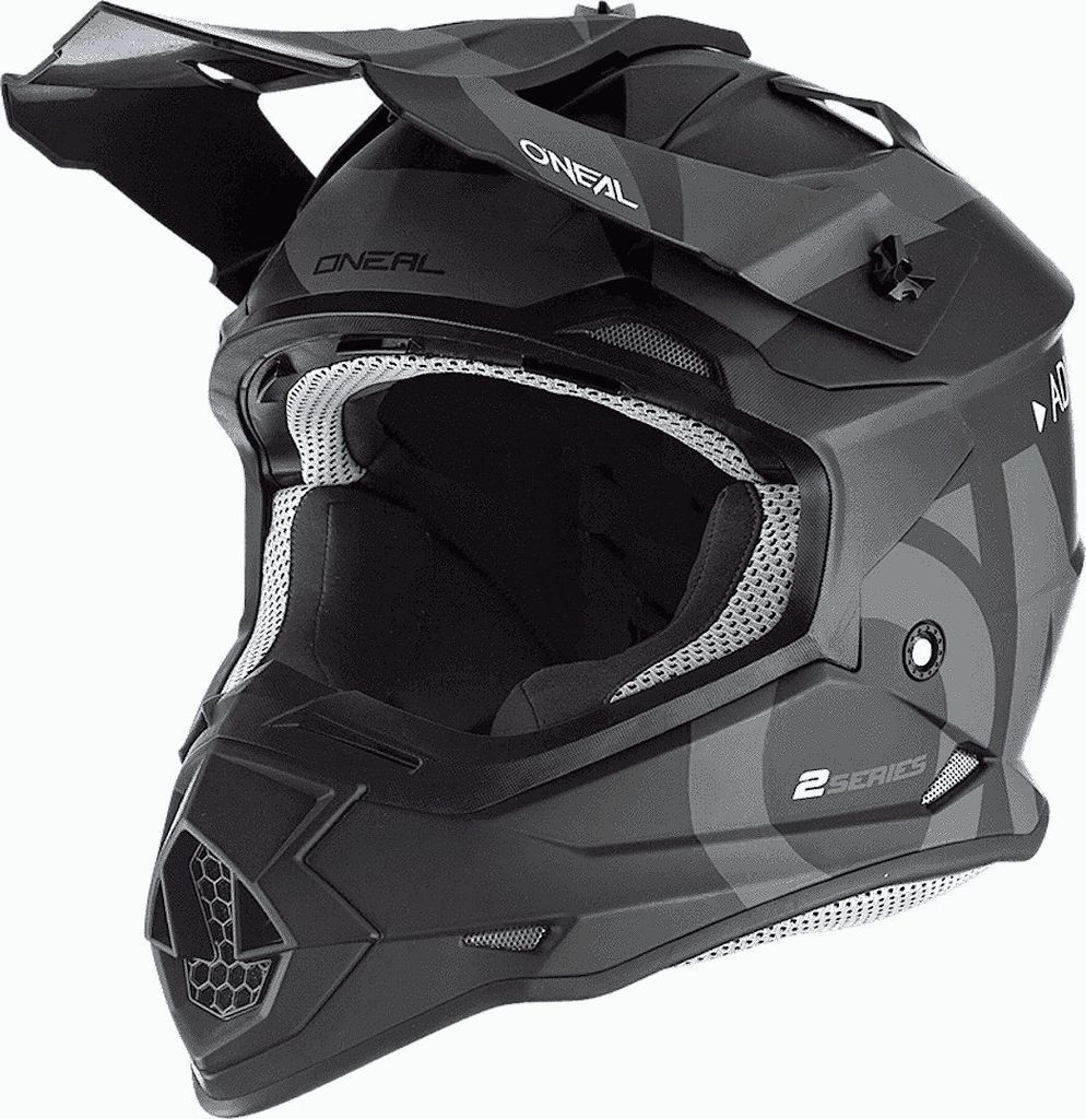 Oneal 2Series Slick 2023 crosshelm, zwart/grijs, maat XL Productafbeelding 