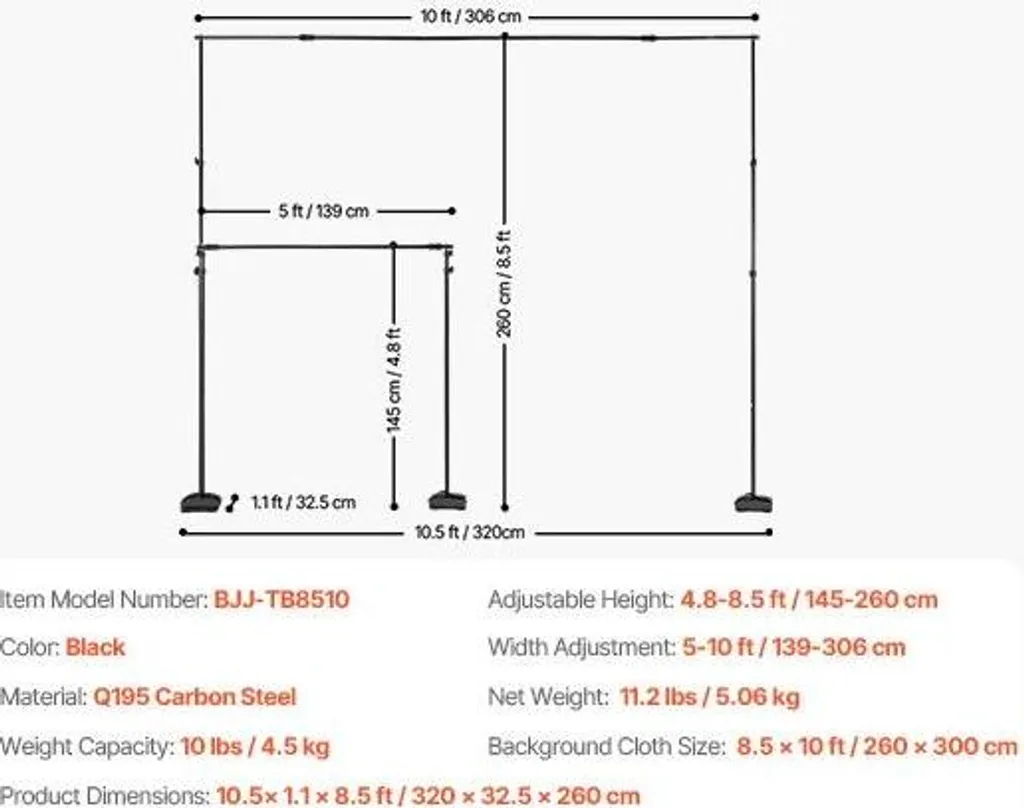 Support de Fond Arrière Stable pour Éviter les Chutes de Matériel