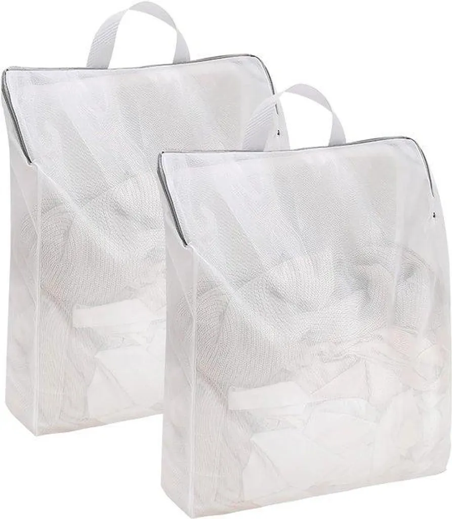 Lot de 2 sacs à linge de voyage suspendus en gaze pour organisation