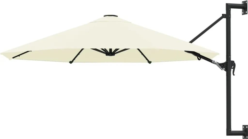 Ombrellone Muro 300cm Sabbia - Protezione Solare Bambini Patio