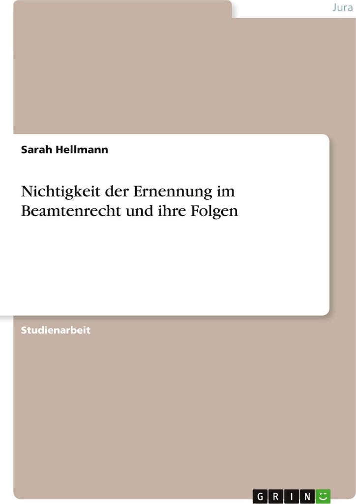 Nichtigkeit der Ernennung im Beamtenrecht und ihre Folgen