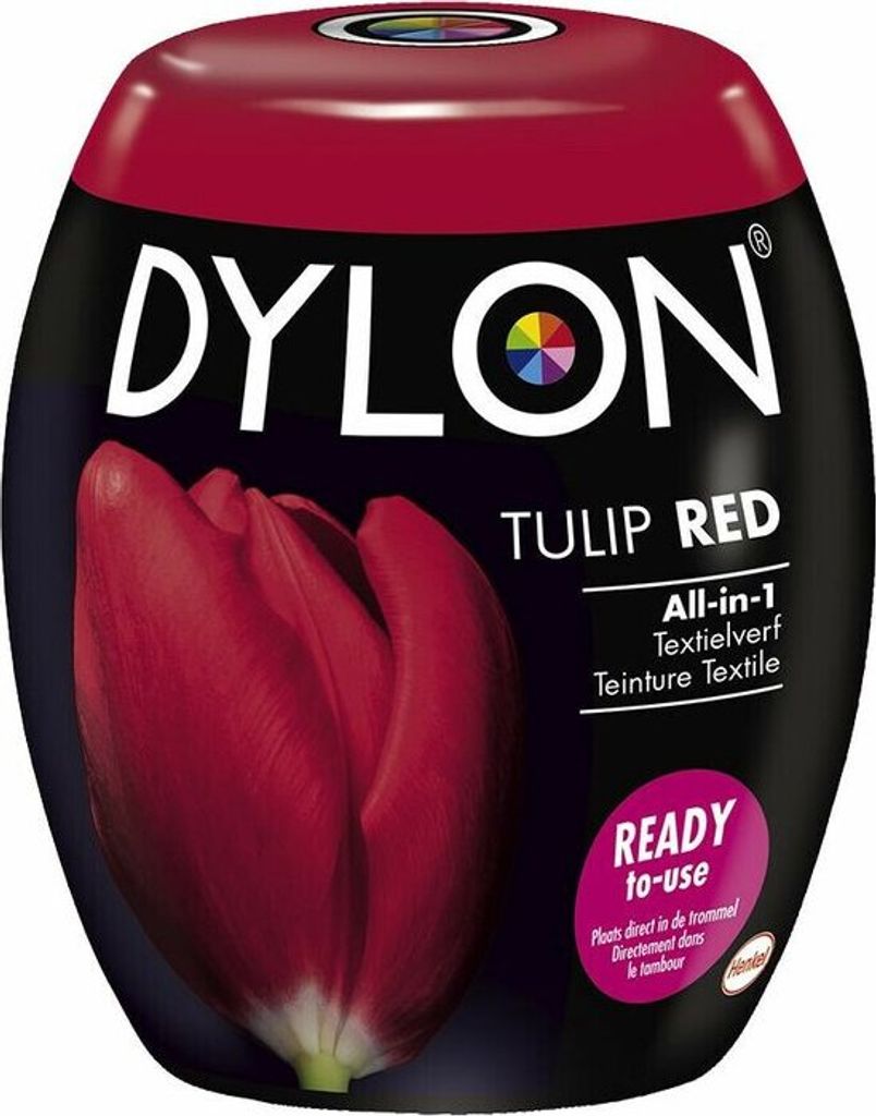 3x Dylon Pod Tulip Red (350 gr)
