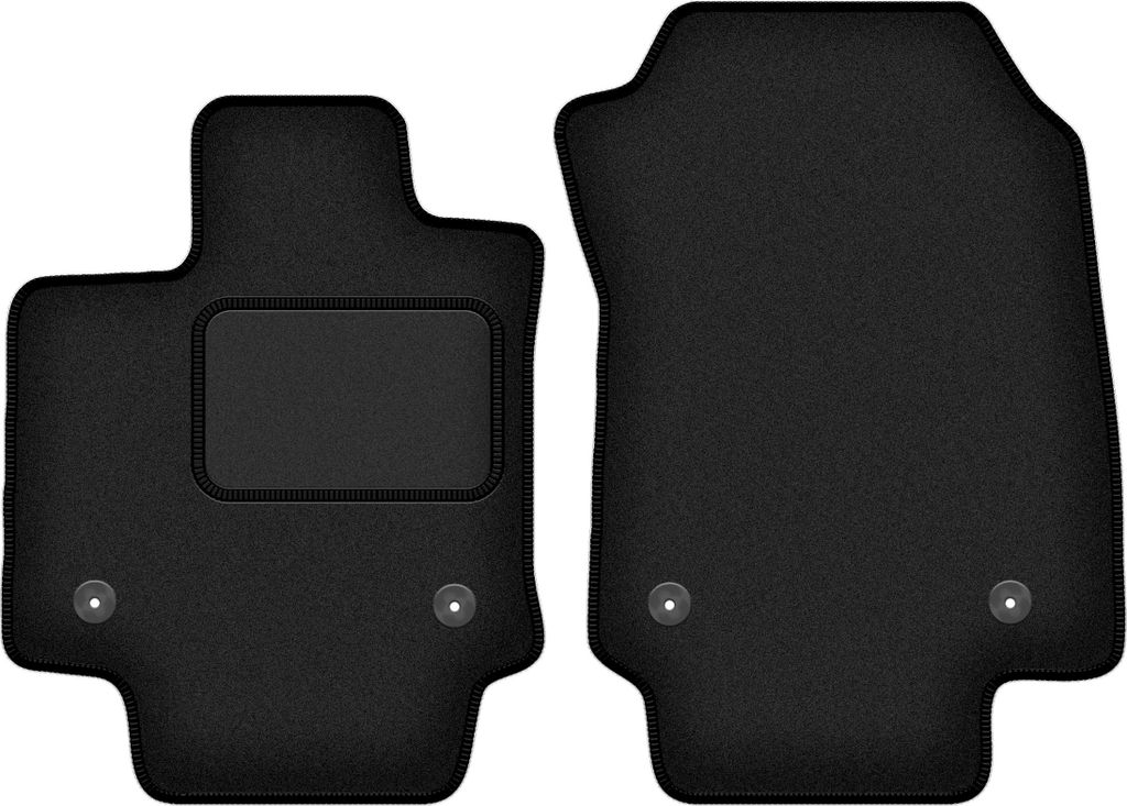 Velours-Fußmatten Vorne passend für Lexus NX II (0, Bj. 2021-) – schwarz, passgenau, mit Befestigungen set 2 Stk. - STANDARD