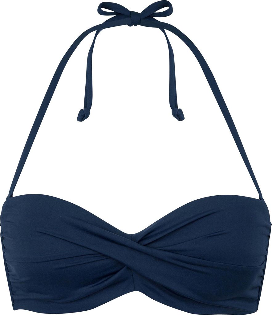 s.Oliver Bandeau-Bikini-Top marine Größe 42 Cup C