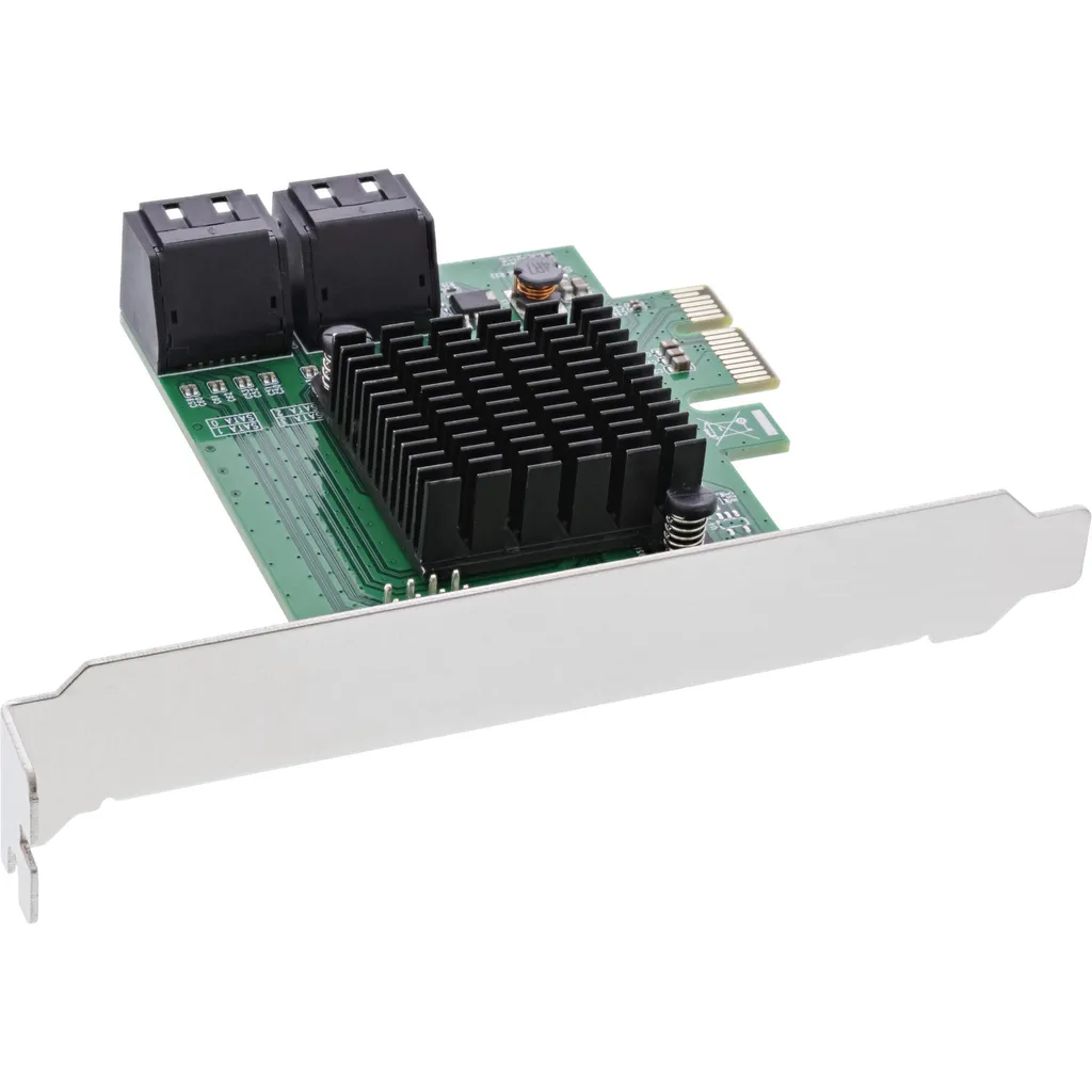 InLine 76617L Controller SATA 3.0 PCIe - Espansione 4 Porte 6Gbps