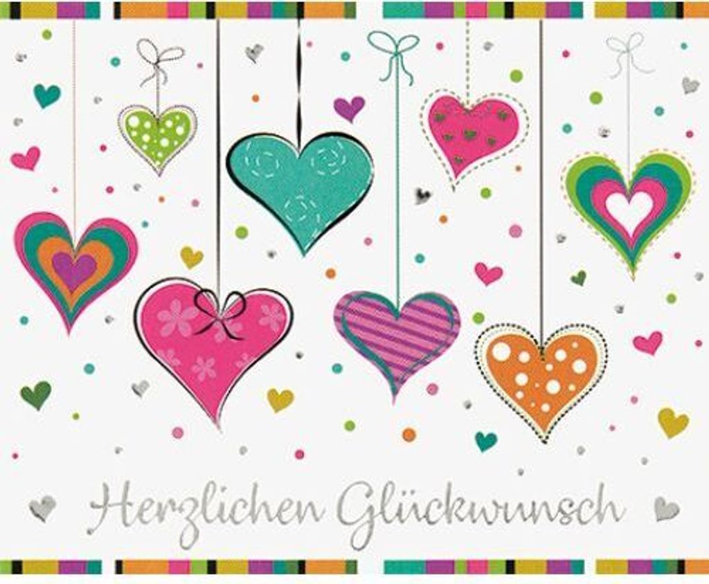 Allgemeine Wünsche  Herzlichen Glückwunsch  Produktbild 
