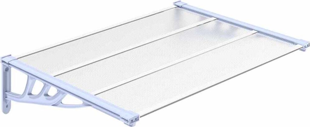 A product shot of a door awning.