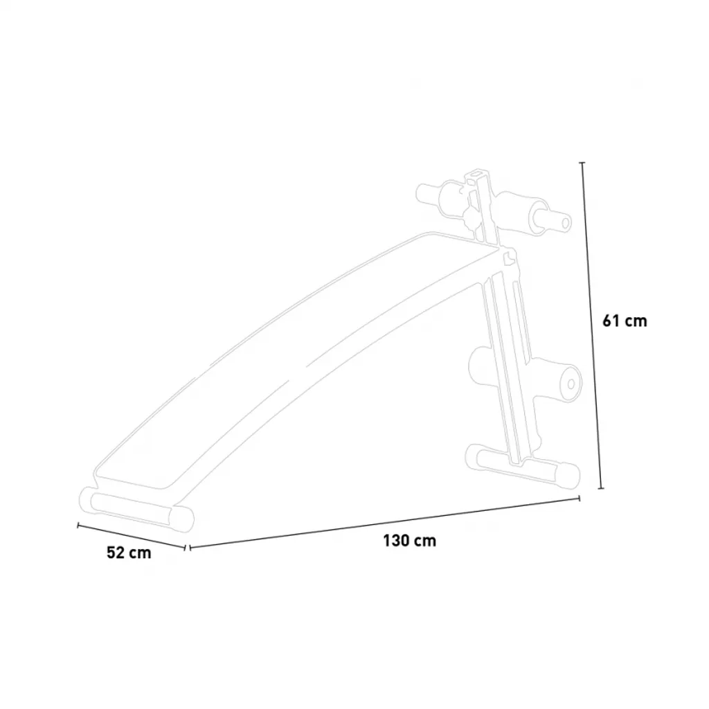 Tengu Banc de Musculation Sit Up Incliné et Réglable Design Compact