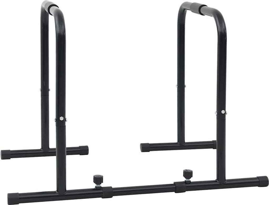 vidaXL Dip-Stange Schwarz 116 x 66 x 74,5 cm Pulverbeschichteter Stahl