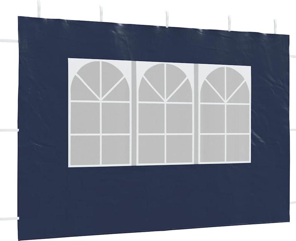 "im Sonderangebot"Partyzelt Wasserdicht Design - Partyzelt/ Festzelt --Seitenwände 2 Stück mit Fenster PE Blau DEMöbel 5089386