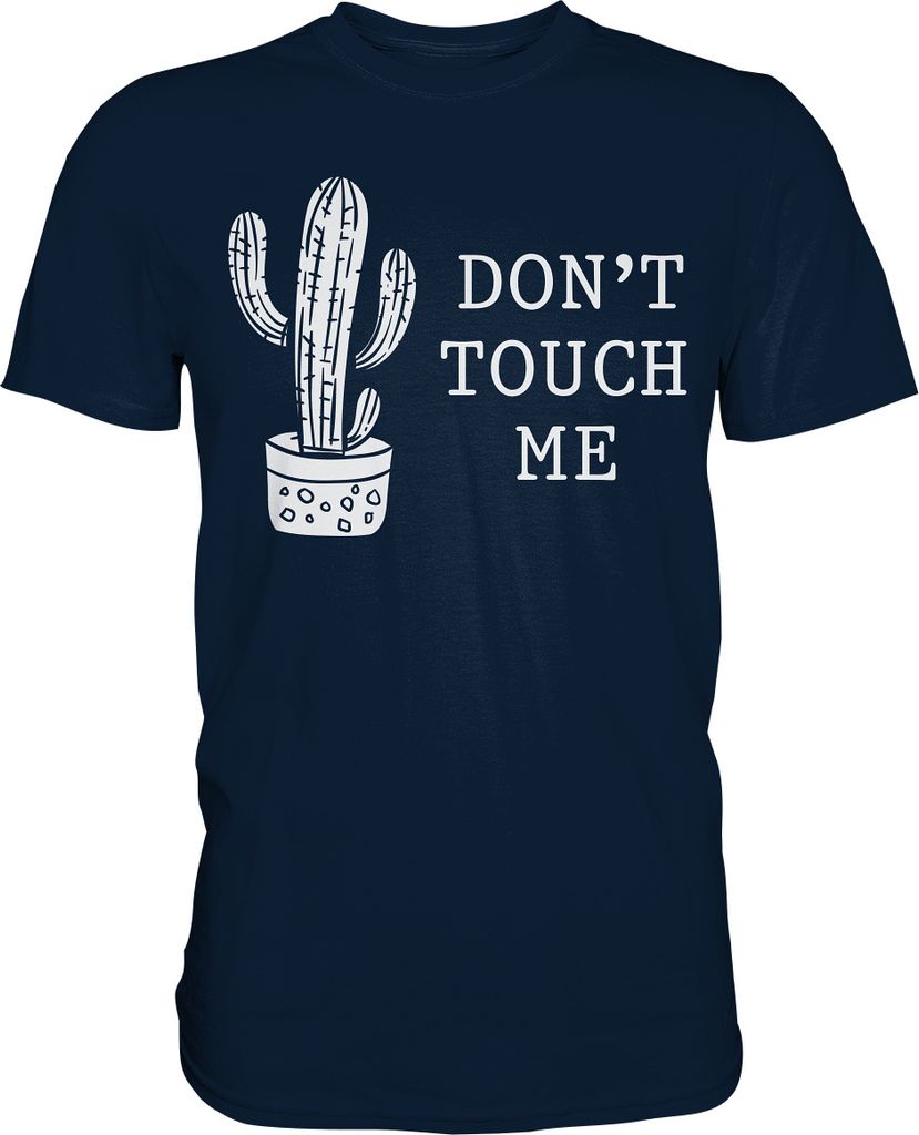 Nicht Anfassen Sarkastisch Kaktus T-Shirt – Navy / XXL Produktbild 