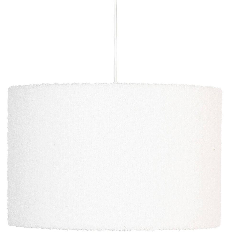 Hängelampe TINA, Bouclé Lampenschirm, Ø 37 cm Produktbild 
