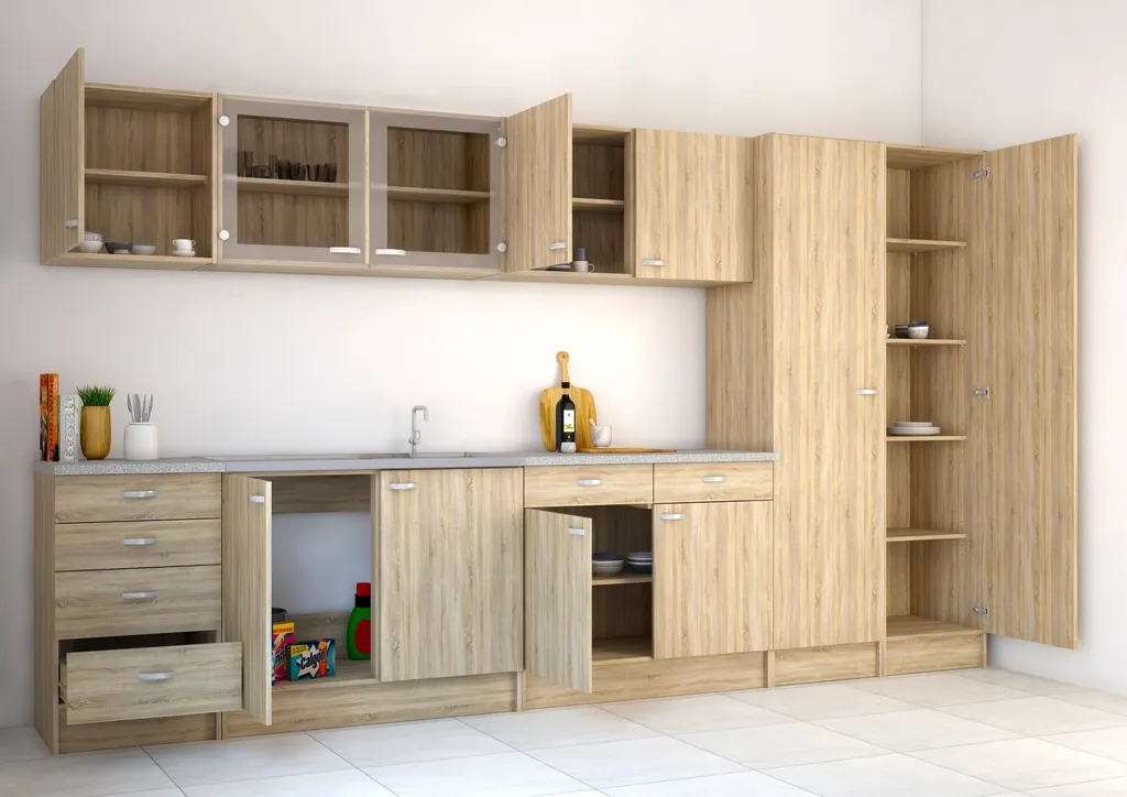 Fox Armoire 1 Porte en Chêne Structuré - Penderie Compacte Design Fox - 19