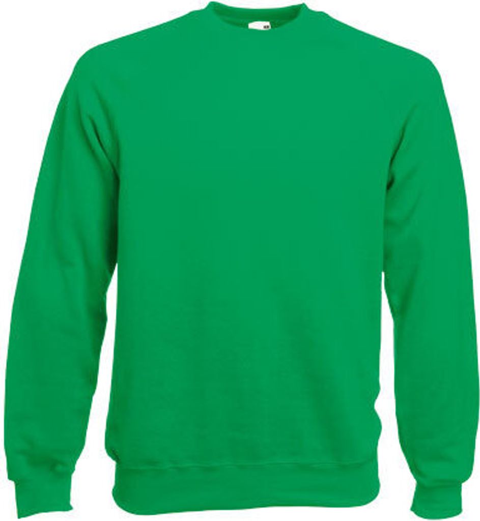 Fruit of the Loom - Classic Raglan Sweat - Kelly Green - XXL