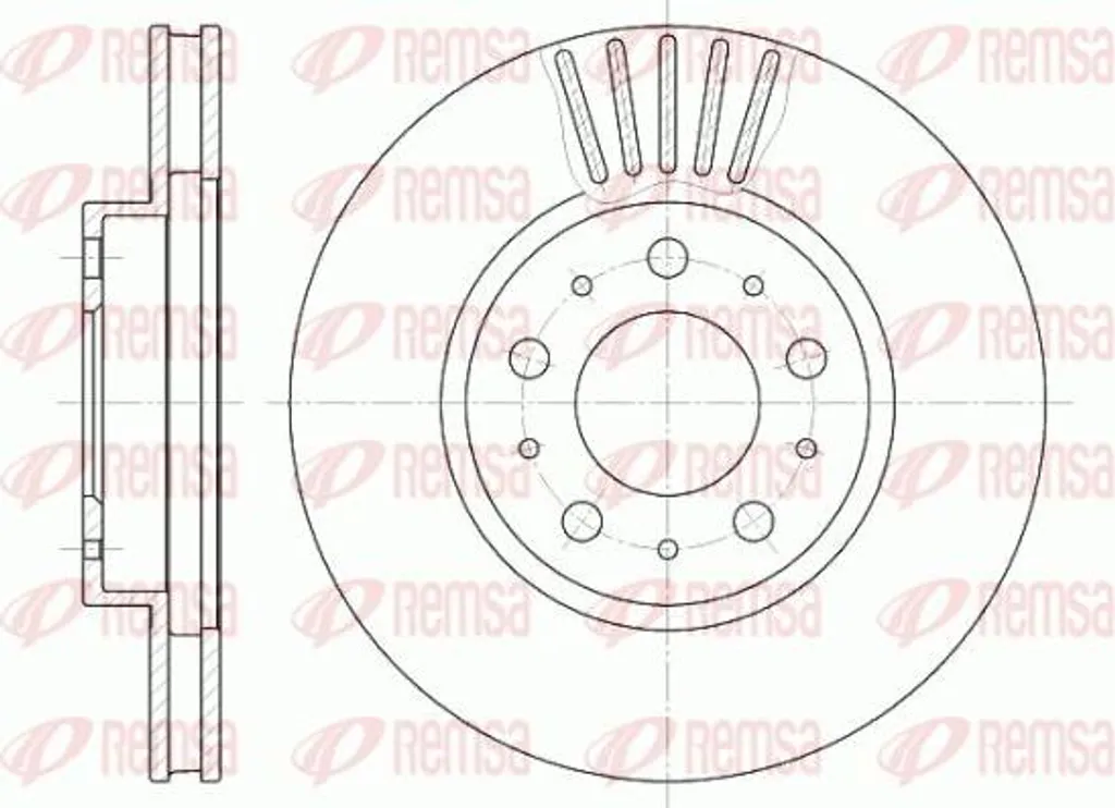 Disque de frein avant ventilé compatible Volvo 850 940 et C70