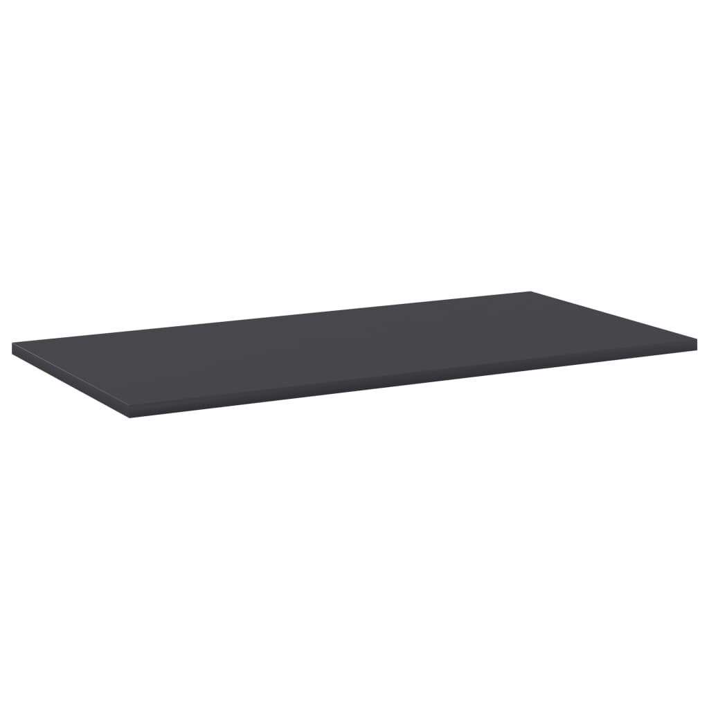 vidaXL Bücherregal-Bretter 8 Stk. Grau 80x40x1,5 cm Holzwerkstoff