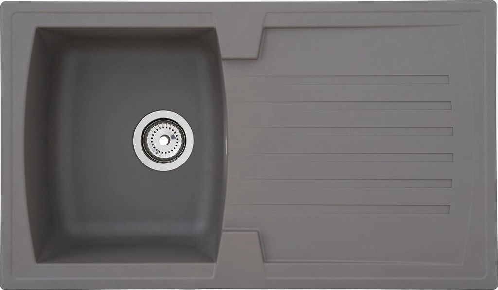 Keukenwastafel, inbouwmodel, wastafel, graniet-mineraal, 86 Productafbeelding 