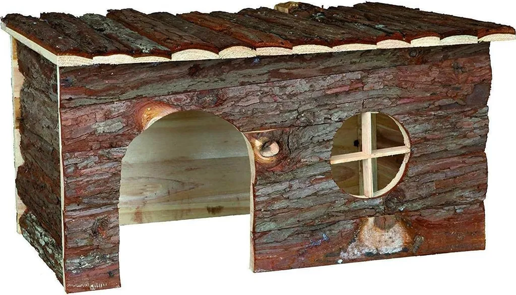Natural Living Jerrik Cage à oiseaux en bois naturel - 40 x 20 x 23 cm