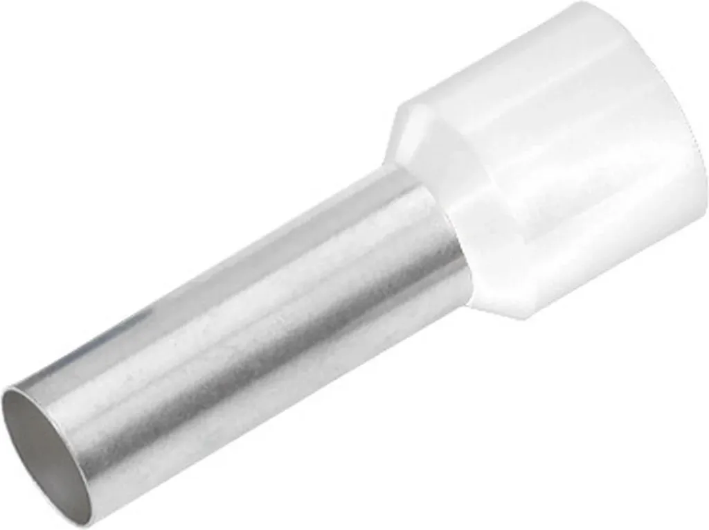Embout Isolé 0,5 mm² x 8 mm Blanc en Cuivre Étamé Cimco - Paquet de 100