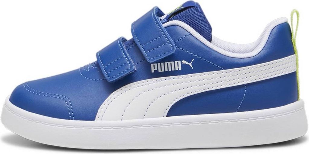 Puma Courtflex v2 V PS Cobalt Glaze-White-Lime Pow Größe EU 34,5