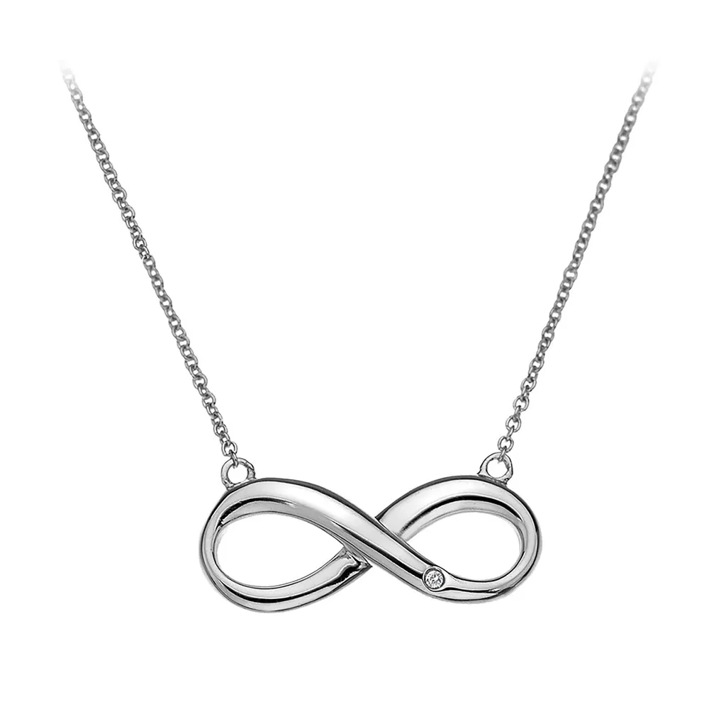 Collier Argent DN096 Hot Diamonds Anti-Ternissement et Diamant Pur