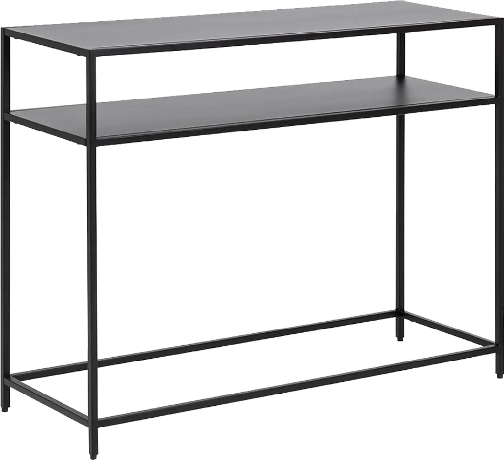Petite console noire 100 cm Davian Smuk pour ranger vos petits espaces
