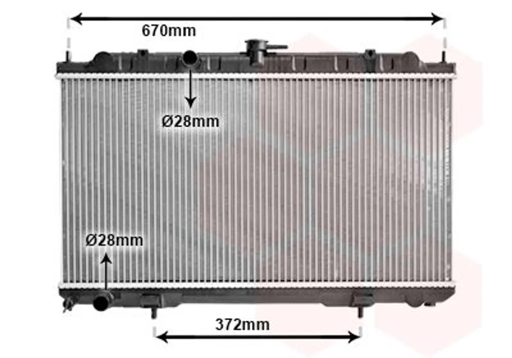 Radiateur de Refroidissement Moteur pour NISSAN ALMERA II N16 VAN WEZEL Neuf