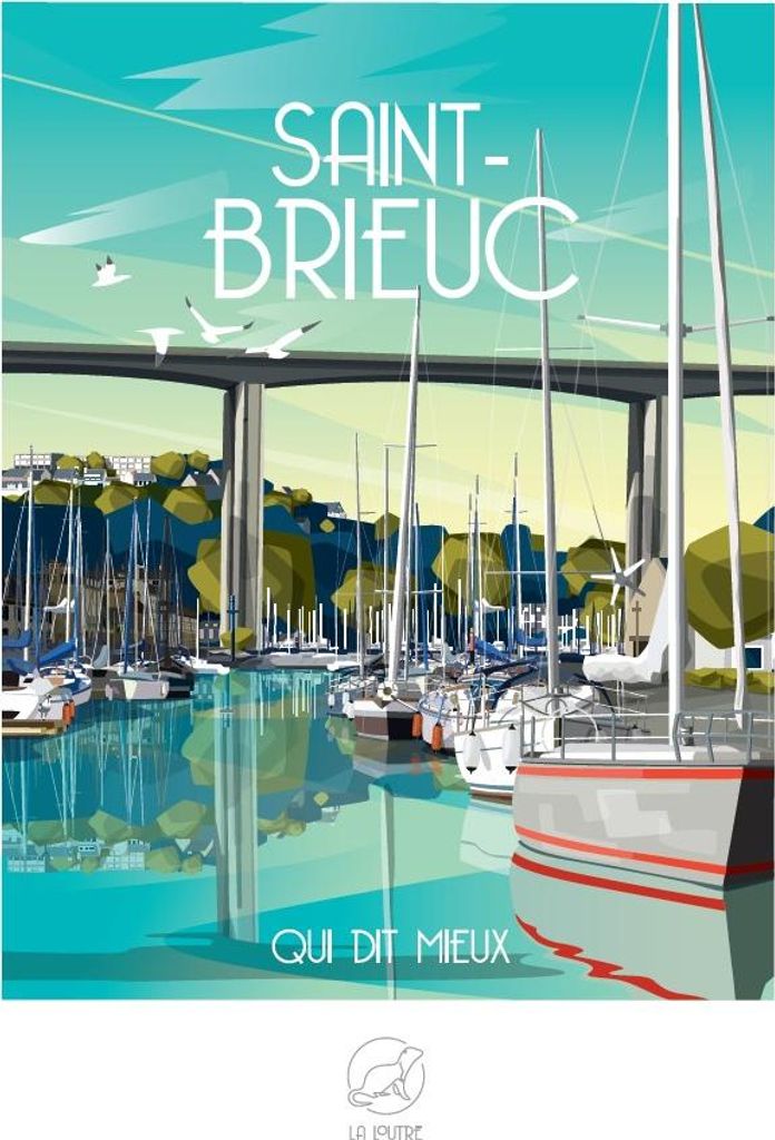 La Loutre Puzzle Saint-Brieuc 1000 Teile - Puzzlespiel