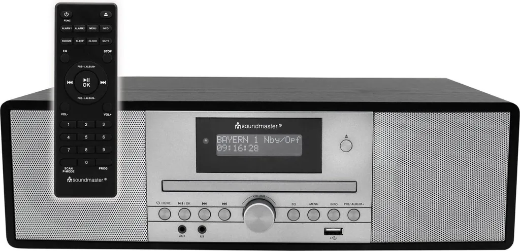 Soundmaster DAB980SW Chaîne Compacte DAB+ Bluetooth et CD MP3 Noir - 5