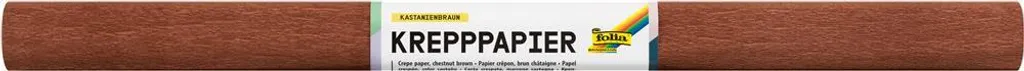 Carta Crespa Marrone Castagna Folia 824161 per Decorazioni DIY