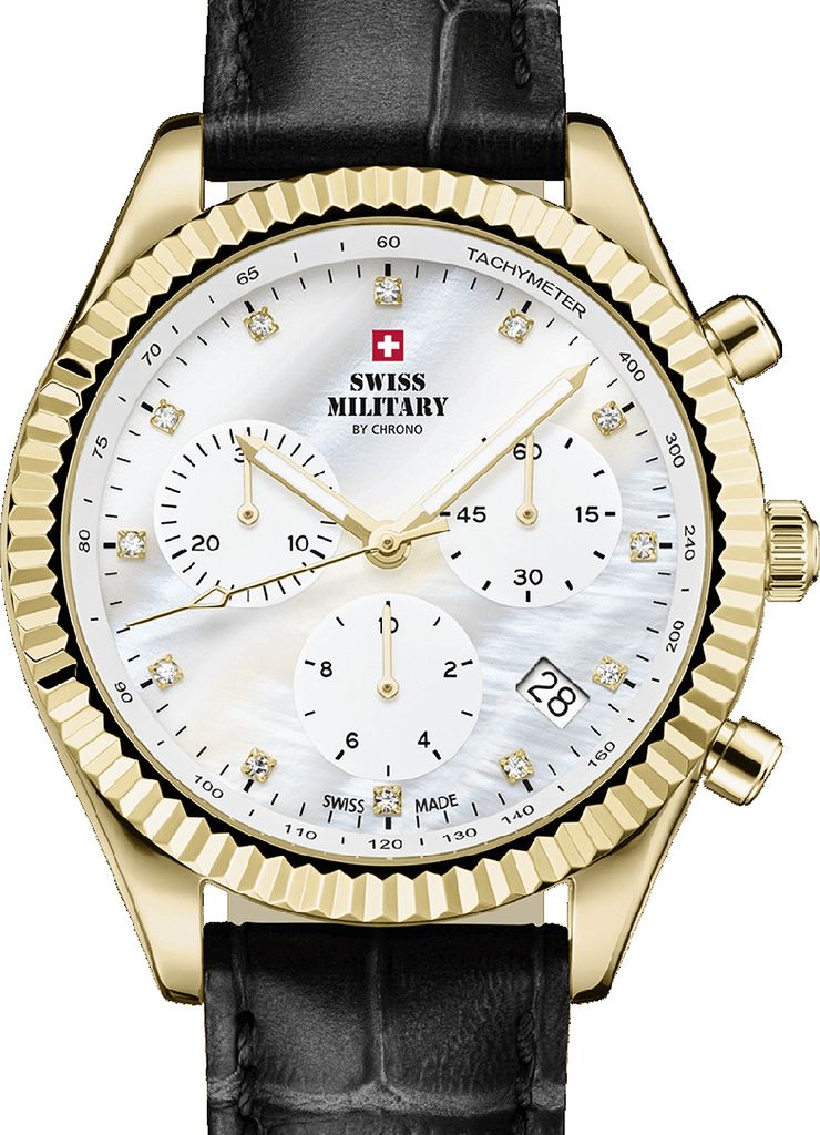 Swiss Military SM30207.07 Elegant Chronograph Damenuhr 38mm 5ATM