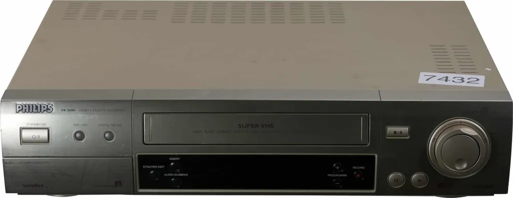Magnétoscope Philips VR1500 pour Numérisation Cassette S-VHS vers PC