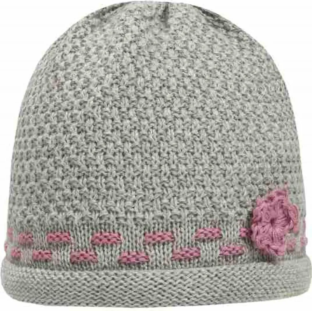 Döll Accessori Bambina: Cappello Grigio 100% Cotone con Fiore