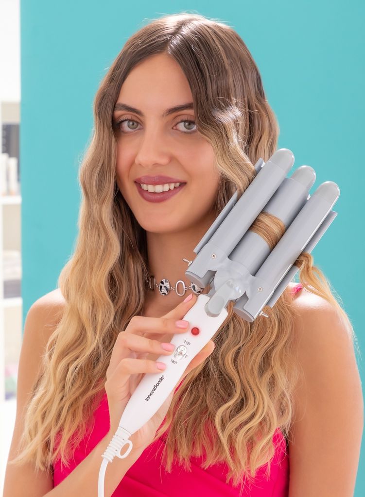 InnovaGoods Arricciacapelli triplo in ceramica Immagine del prodotto 