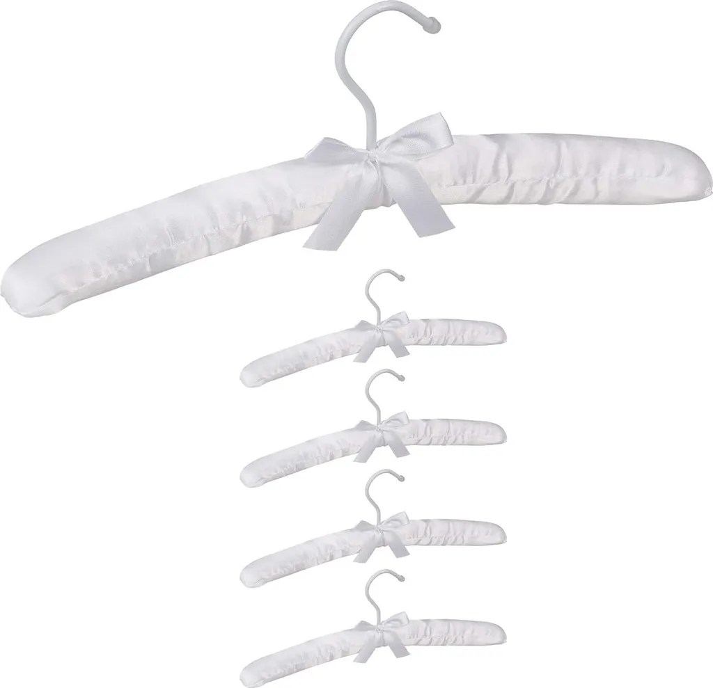 Set 25 Grucce Metallo Bianco Relaxdays: Appendiabiti Robusti e Sottili
