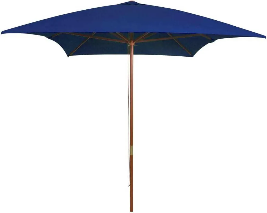 Ombrellone in Legno 2x3 Blu | Arredo Giardino The Living Store