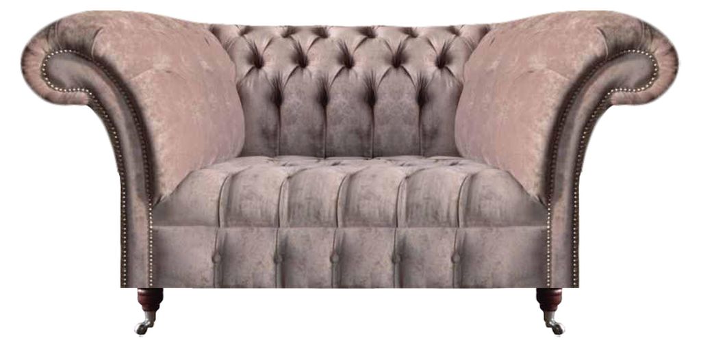 Sofas Grau Textil Wohnzimmer Zweisitzer Sofa Couch Möbel Produktbild 