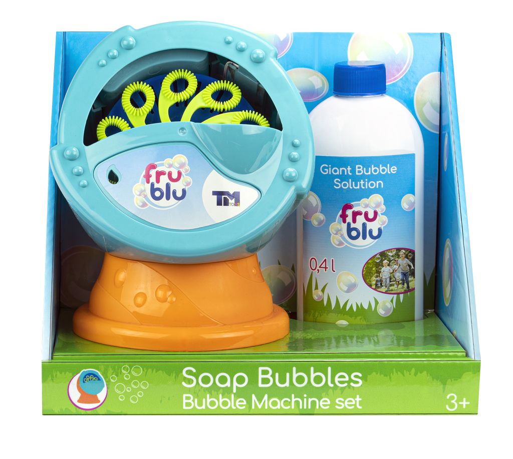 Fru Blu Seifenblasenmaschine + Nachfüllung 0,4L