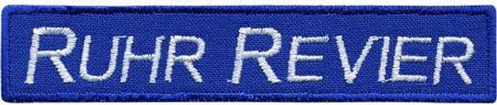 AUFNÄHER Patches Stick Applikation - Ruhr Revier - 00614 Gr. ca. 10 x 2 cm