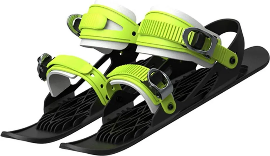 Chaussures de ski d'hiver réglables - Mini skis compacts et légers