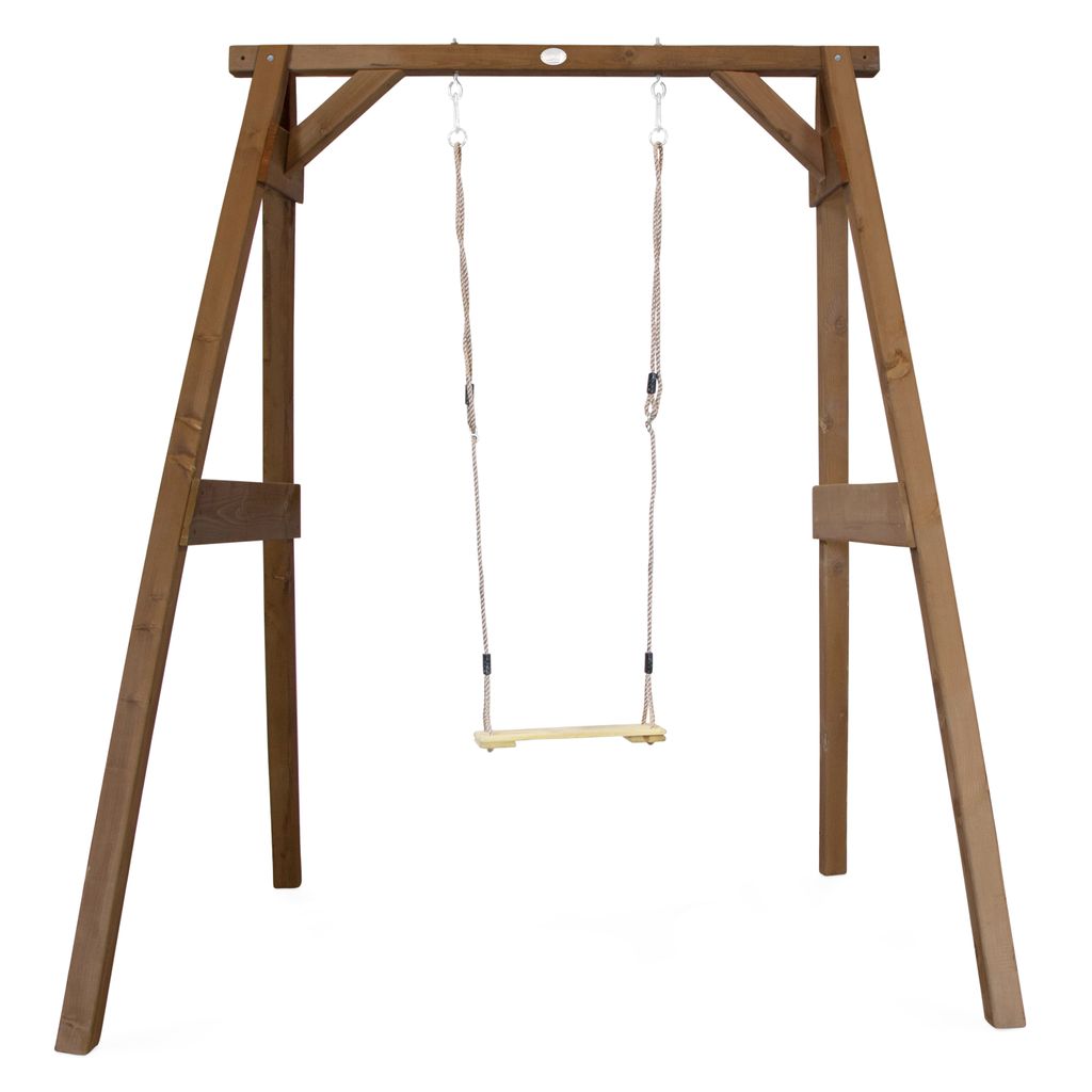 AXI Einzelschaukel mit Gestell aus  Holz in Braun  | Produktbild 