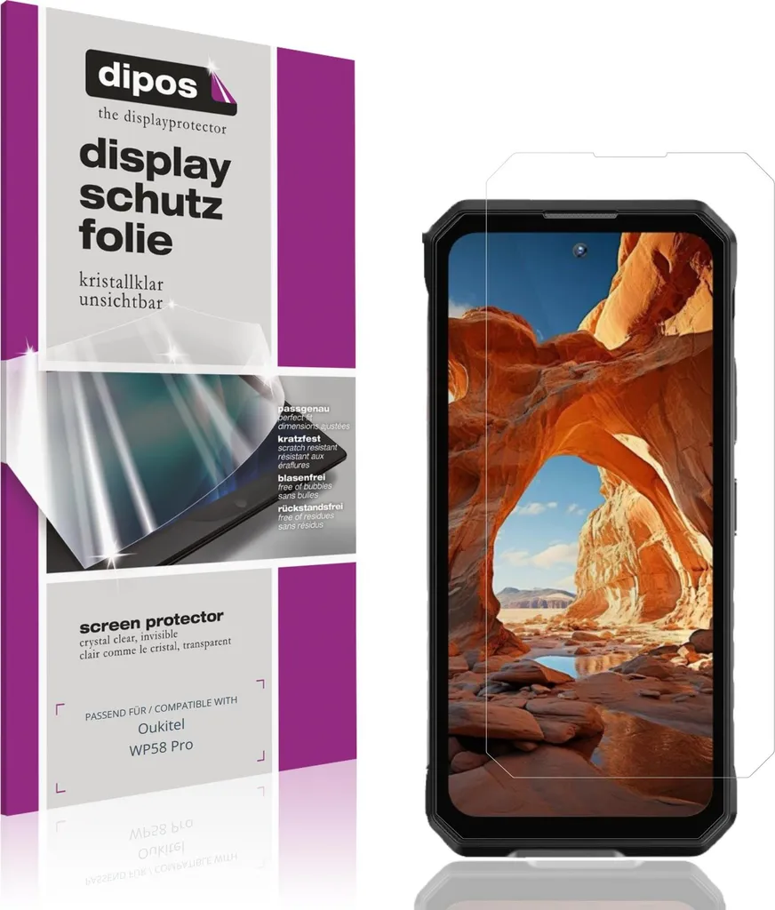 Protezione Display Oukitel WP58 Pro - Kit 4 Pellicole dipos Antigraffio - 1