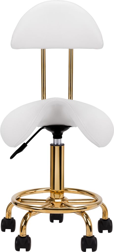 Kosmetikhocker 6001-G gold-weiß Produktbild 3