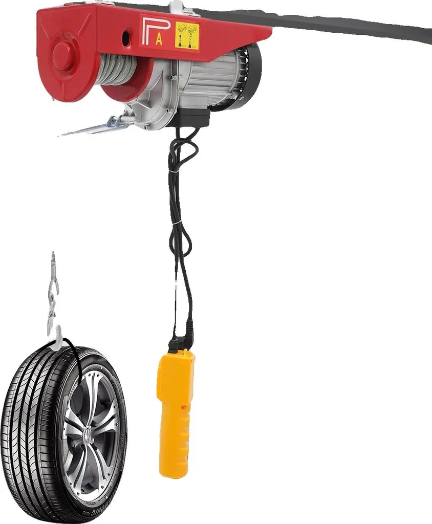 Treuil électrique 800kg 1300W : levez sans effort vos colis volumineux