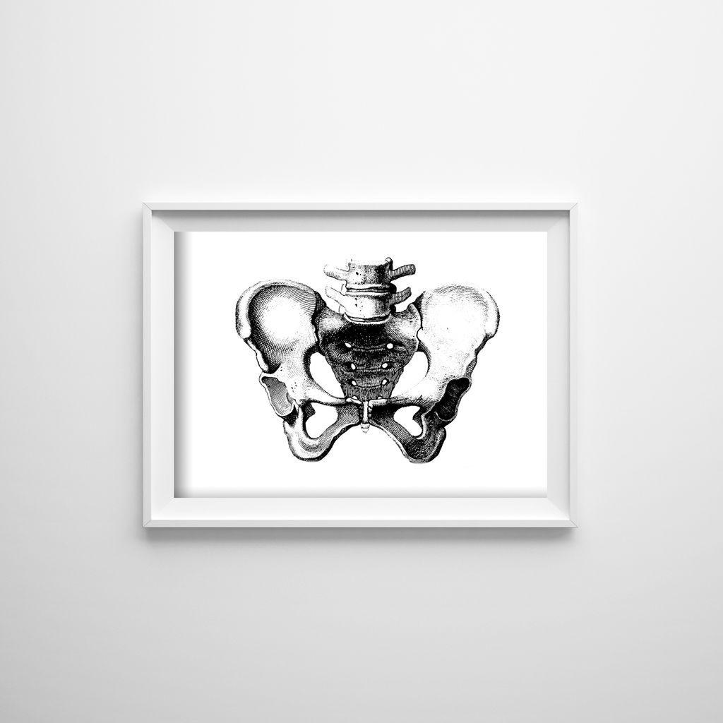 Poster - Canvas - Leinwand - 59,4 cm x 42 cm - Skizze Becken