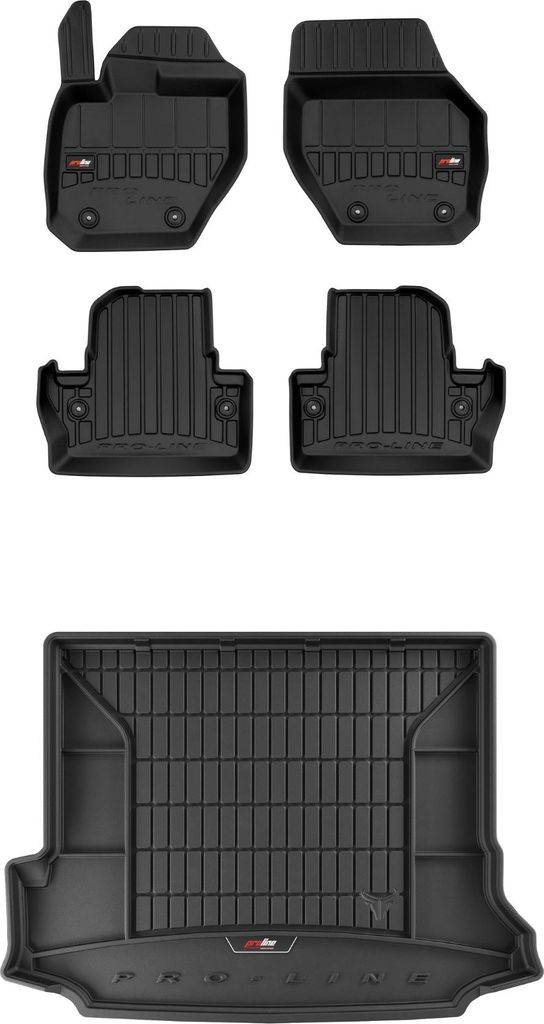 FROGUM 3D Gummimatten und Kofferraummatte für Volvo V60 I 2010-2018