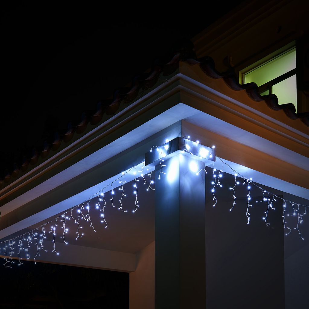 LED Außen Innen Lichter Netz Vorhang 100 x  150 cm Terrasse Beleuchtung Kette 