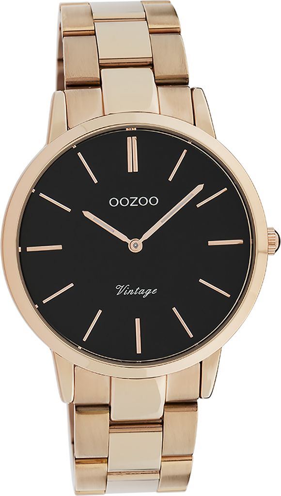 Oozoo Metall Damen Uhr Analog Quarzuhr Armband rosegold Vintage Series D2UOC20037