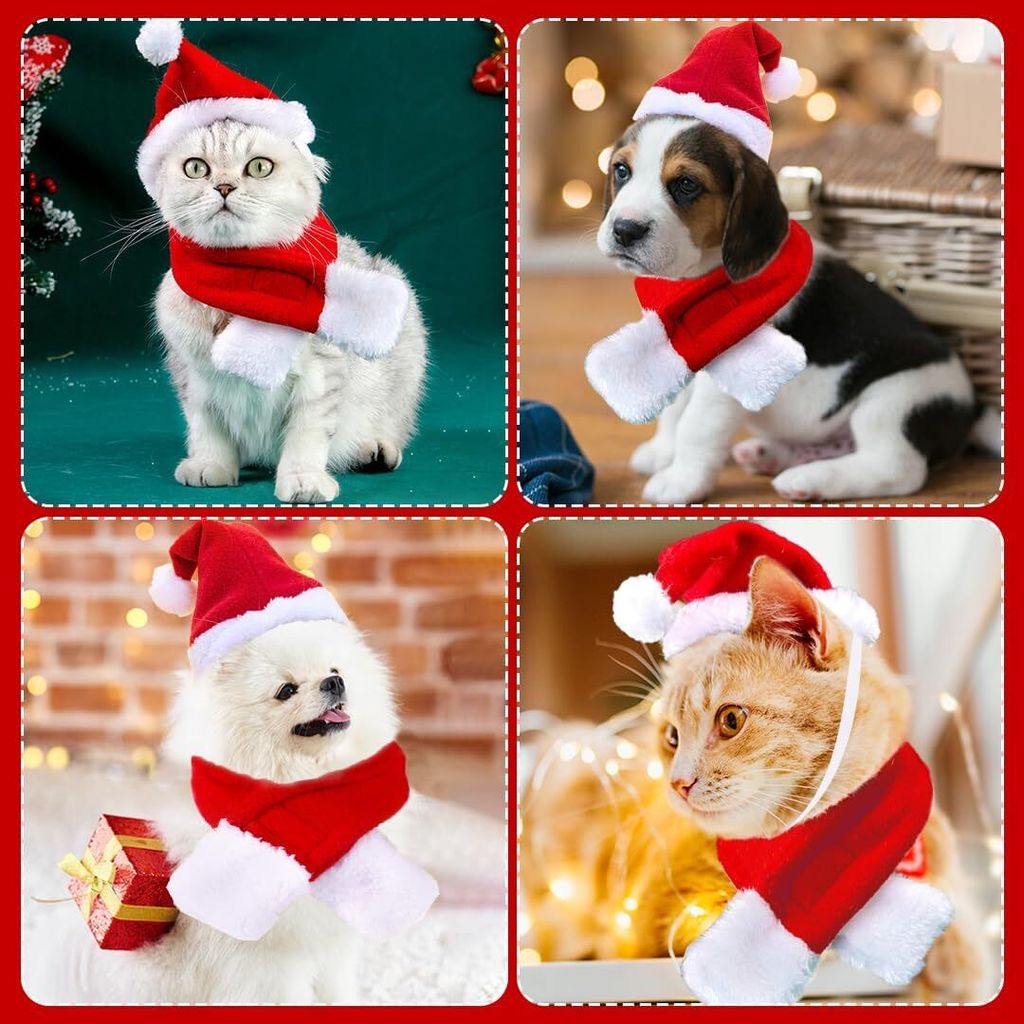 Katzen Hunde Weihnachtskostüm, Haustier Kostüm Weihnachten Produktbild 3