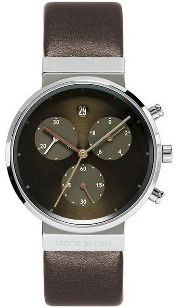 Montre Chronographe Design Jacob Jensen 614 Cadran Épuré